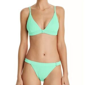 Red Carter Women's Green Textured Bikini Bottom